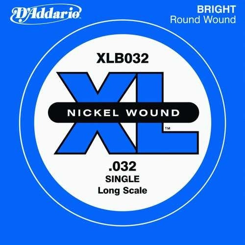 D'Addario XLB032 XL Nickel Bas Gitar Tek Tel (32)