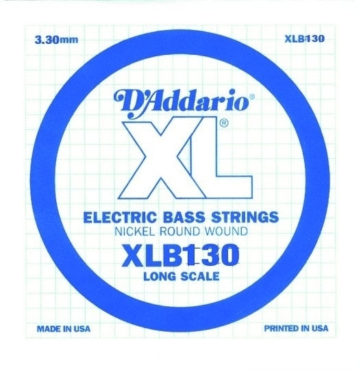 D'Addario XLB130 XL Nickel Bas Gitar Tek Tel (130)