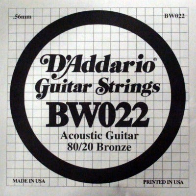 D'Addario 80/20 Bronze Akustik Gitar Tek Tel (22)