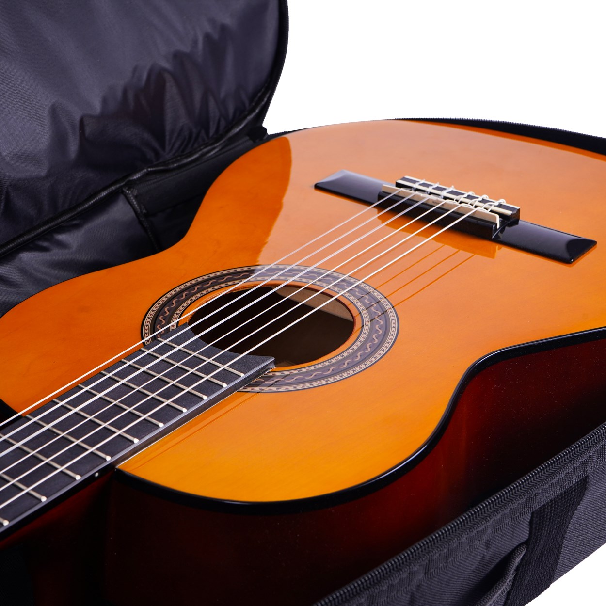 Wagon 01 Serisi 1/2 Klasik Gitar Çantası - Siyah