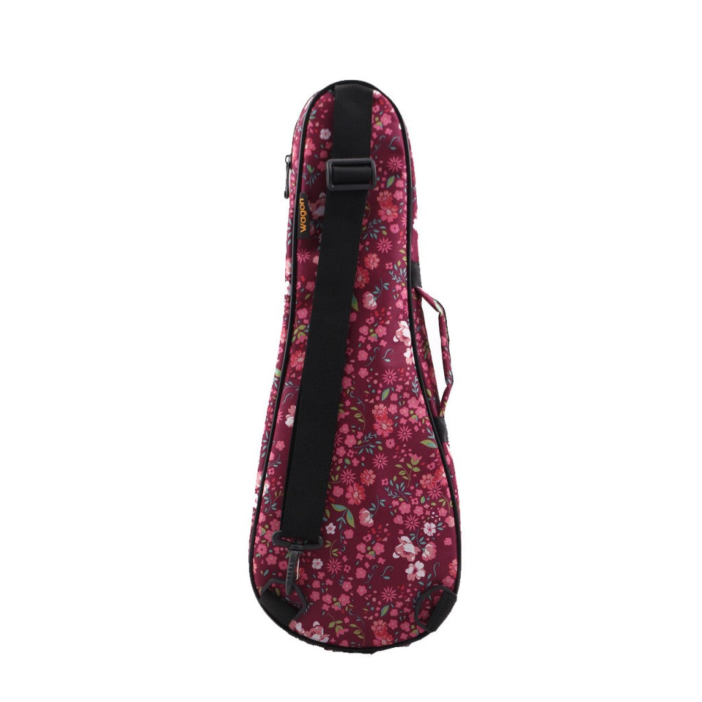 Wagon 03 Serisi Soprano Ukulele Çantası - Pembe Çiçek