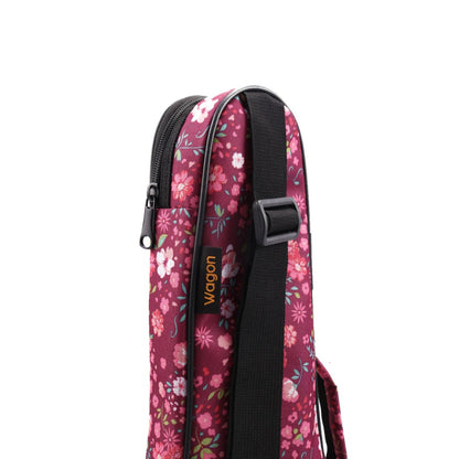 Wagon 03 Serisi Tenor Ukulele Çantası - Pembe Çiçek