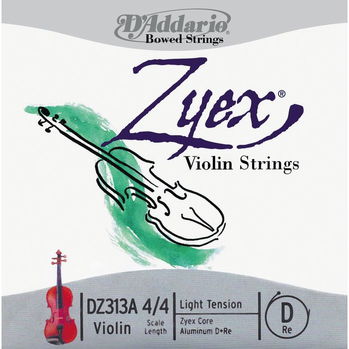 D'Addario DZ313A Zyex 4/4 Tek Keman Teli (Re)