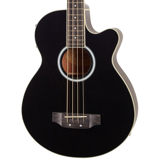 Washburn AB5B Siyah Elektro Akustik Bas Gitar