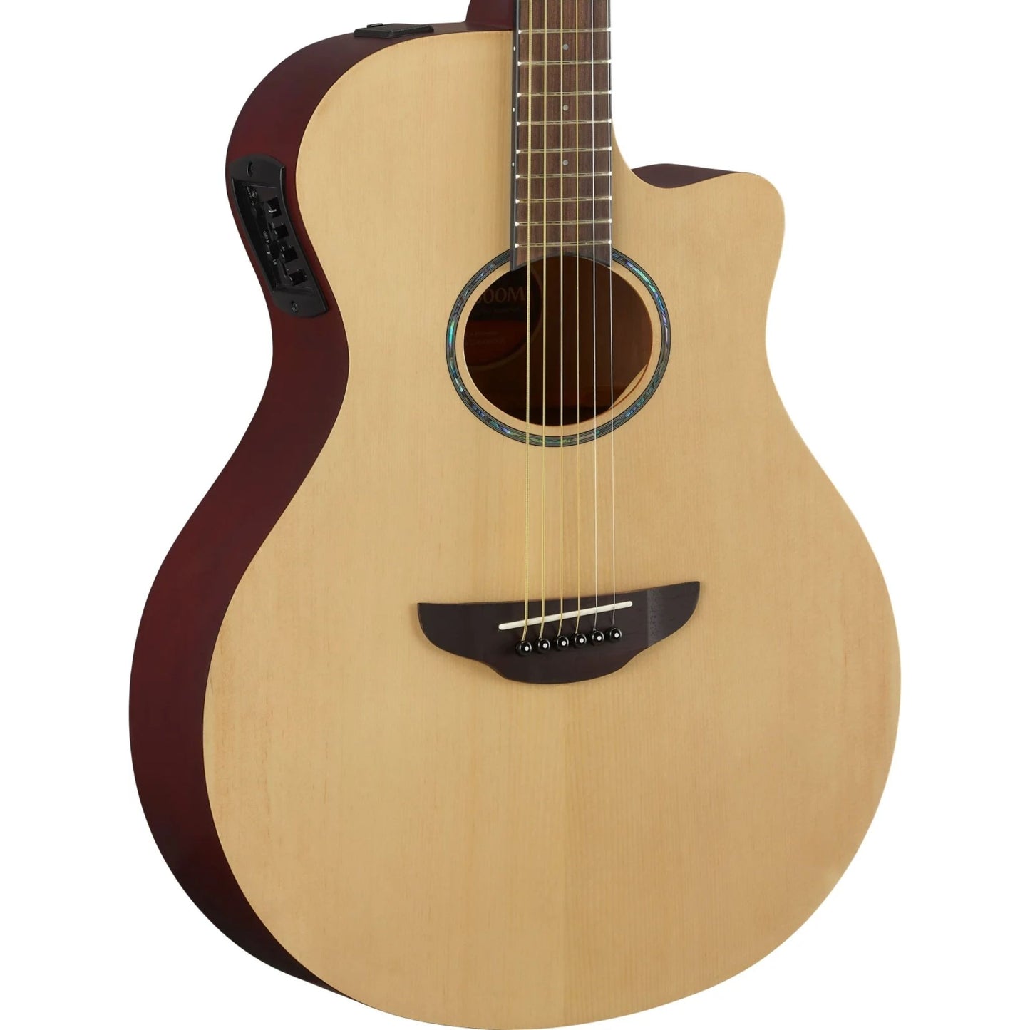 Yamaha APX600 Thinline Cutaway Elektro Akustik Gitar (Natural Satin)