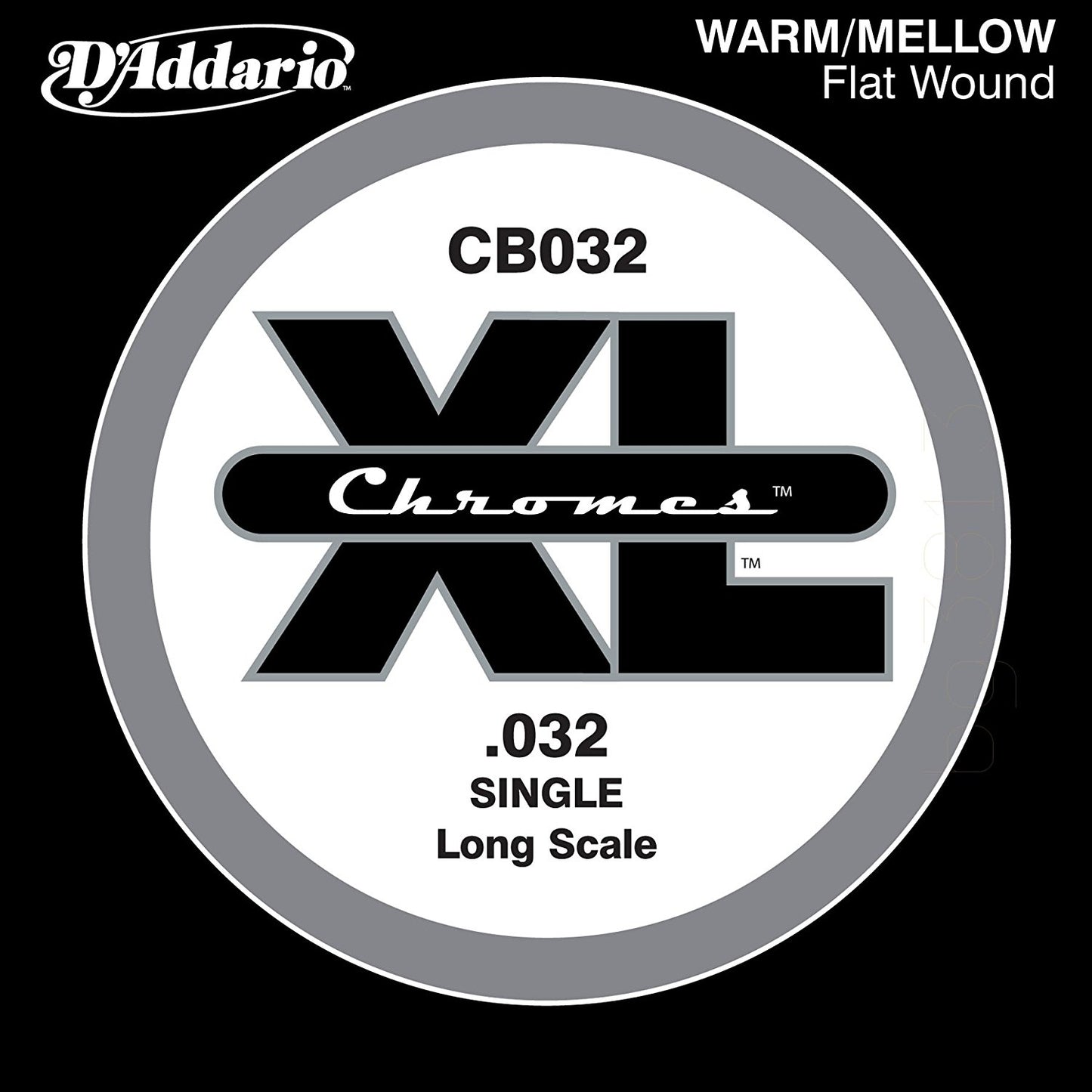 D'Addario XL Chromes Flat Bas Gitar Tek Tel (32)