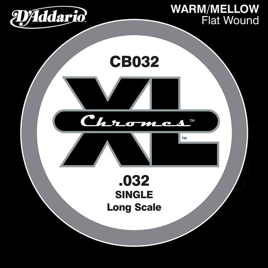 D'Addario XL Chromes Flat Bas Gitar Tek Tel (32)