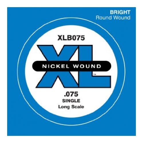 D'Addario XLB075 XL Nickel Bas Gitar Tek Tel (75)