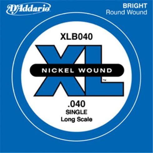 D'Addario XLB040 XL Nickel Bas Gitar Tek Tel (40)