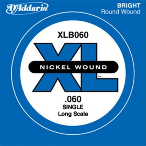 D'Addario XLB060 XL Nickel Bas Gitar Tek Tel (60)