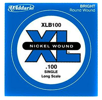 D'Addario XLB100 XL Nickel Bas Gitar Tek Tel (100)