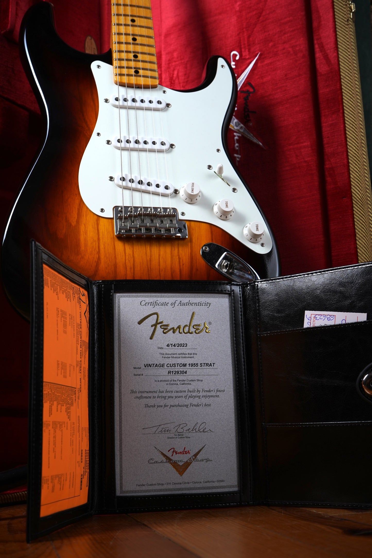Fender Custom Shop 1955 Stratocaster Wide Fade 2-Color Sunburst (2.El)