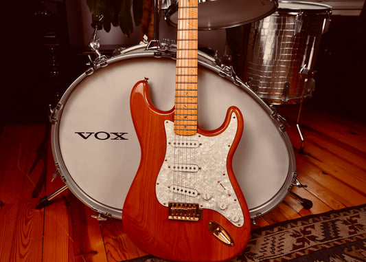 Sx Stratocaster Gold Vintage Series Custom Elektro Gitar (2.El)