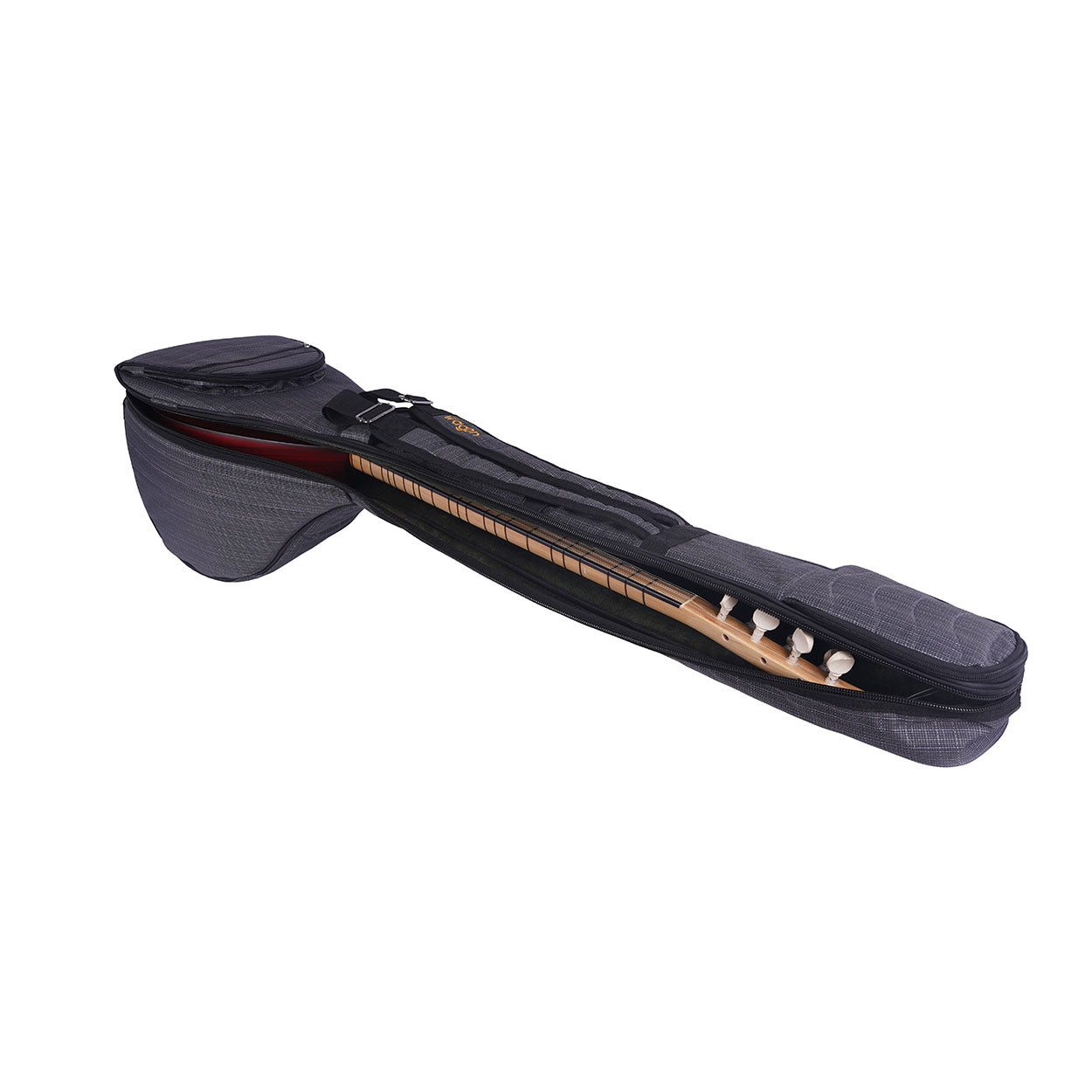 Wagon 05 Serisi Uzun Sap Bağlama Saz Çantası - Gri