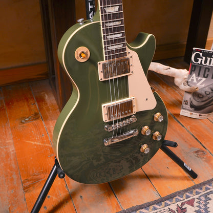 Gibson Les Paul Standard '60s Plain Top Exclusive Elektro Gitar - Olive Drab Gloss (2.El)