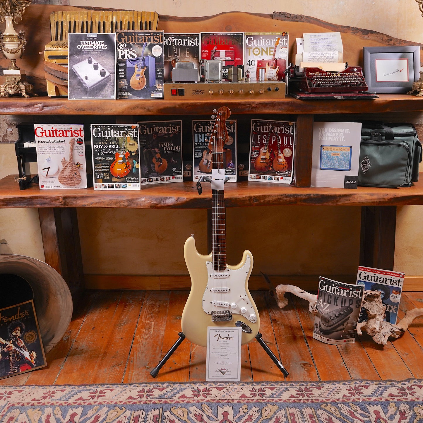 Fender Custom Shop Limited Edition 65 Stratocaster NOS Rosewood Neck - Olympic White (2.El)