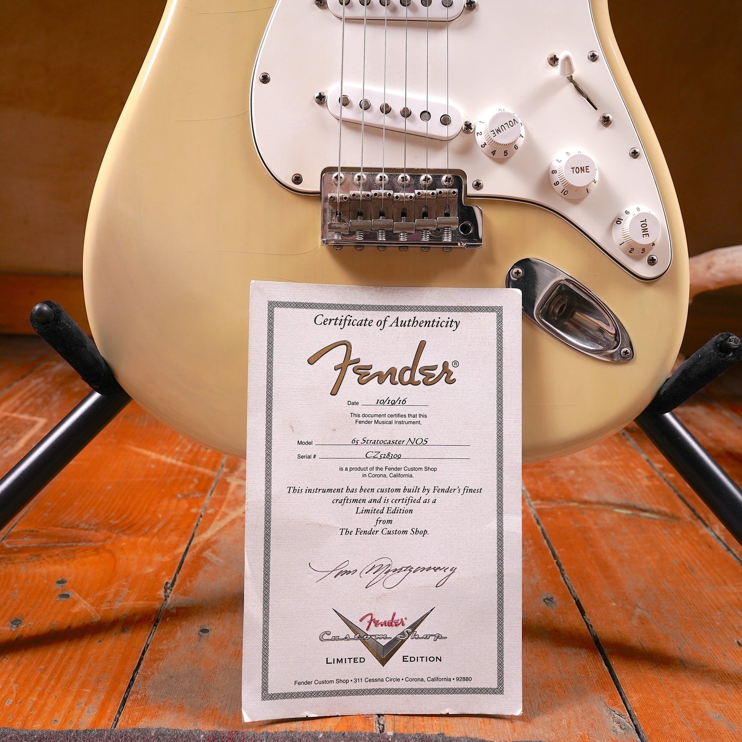 Fender Custom Shop Limited Edition 65 Stratocaster NOS Rosewood Neck - Olympic White (2.El)