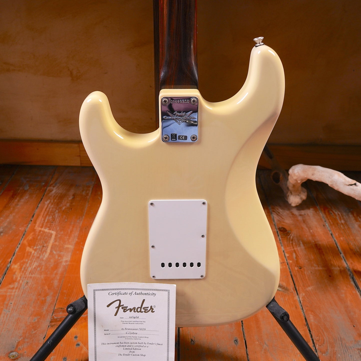 Fender Custom Shop Limited Edition 65 Stratocaster NOS Rosewood Neck - Olympic White (2.El)