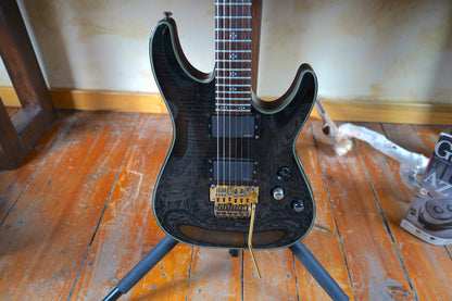 Schecter Damien Elite 6 FR Elektro Gitar - Trans Black Burst (2.El)