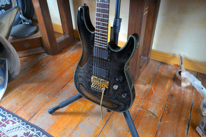 Schecter Damien Elite 6 FR Elektro Gitar - Trans Black Burst (2.El)