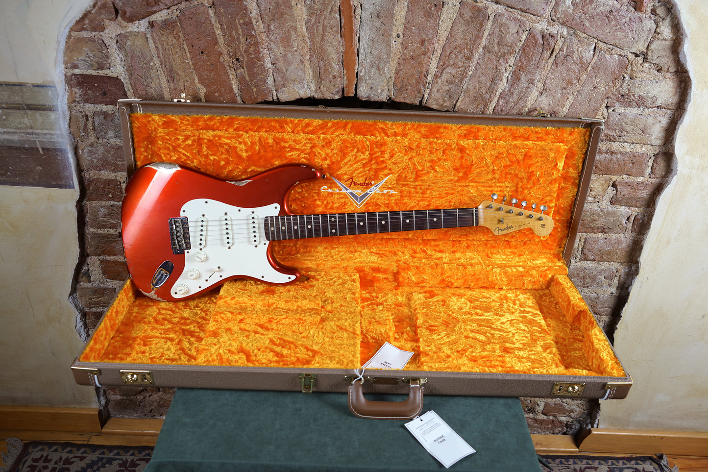 Fender W21 Ltd 59 Stratocaster Relic Elektro Gitar - Faded Candy Apple Red (2.El)