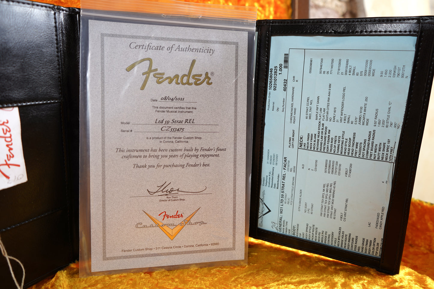 Fender W21 Ltd 59 Stratocaster Relic Elektro Gitar - Faded Candy Apple Red (2.El)