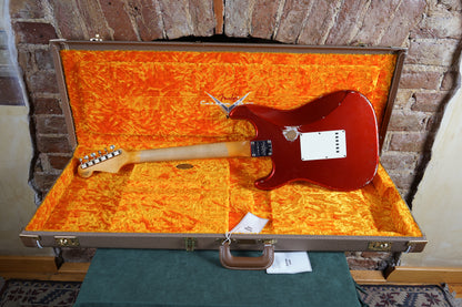 Fender W21 Ltd 59 Stratocaster Relic Elektro Gitar - Faded Candy Apple Red (2.El)