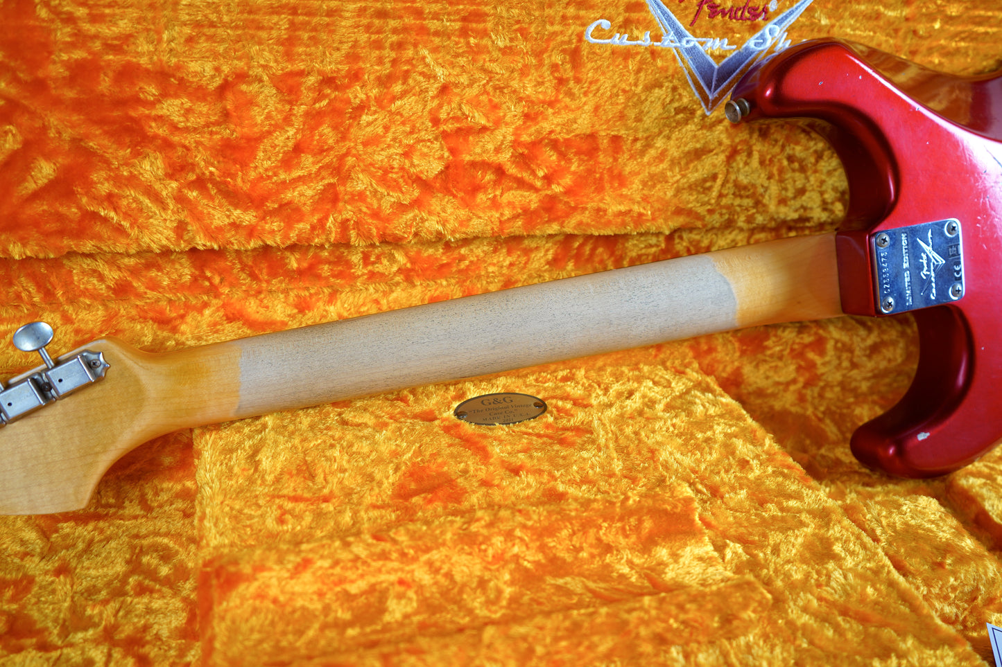 Fender W21 Ltd 59 Stratocaster Relic Elektro Gitar - Faded Candy Apple Red (2.El)