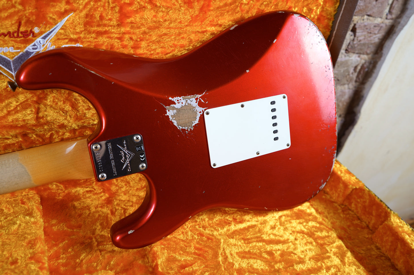 Fender W21 Ltd 59 Stratocaster Relic Elektro Gitar - Faded Candy Apple Red (2.El)