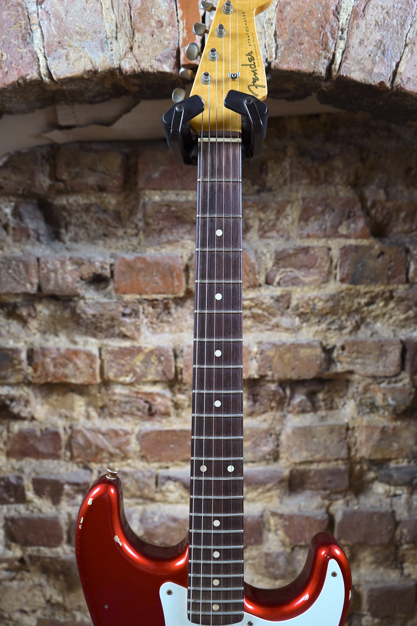 Fender W21 Ltd 59 Stratocaster Relic Elektro Gitar - Faded Candy Apple Red (2.El)