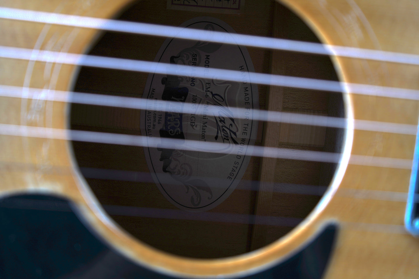 Maton EM6 Mini Elektro Akustik Gitar - Natural (2.El)