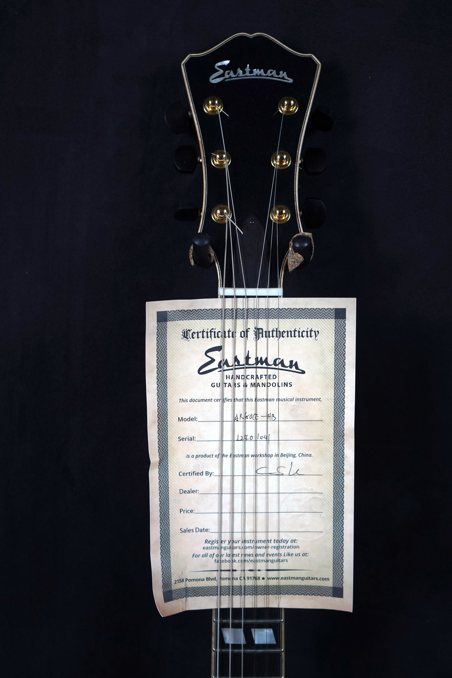 Eastman AR580CE Archtop - Honeyburst (2.El)