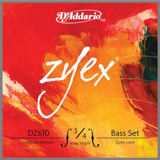 D'Addario DZ610 3/4M Zyex 3/4 Kontrbas Teli