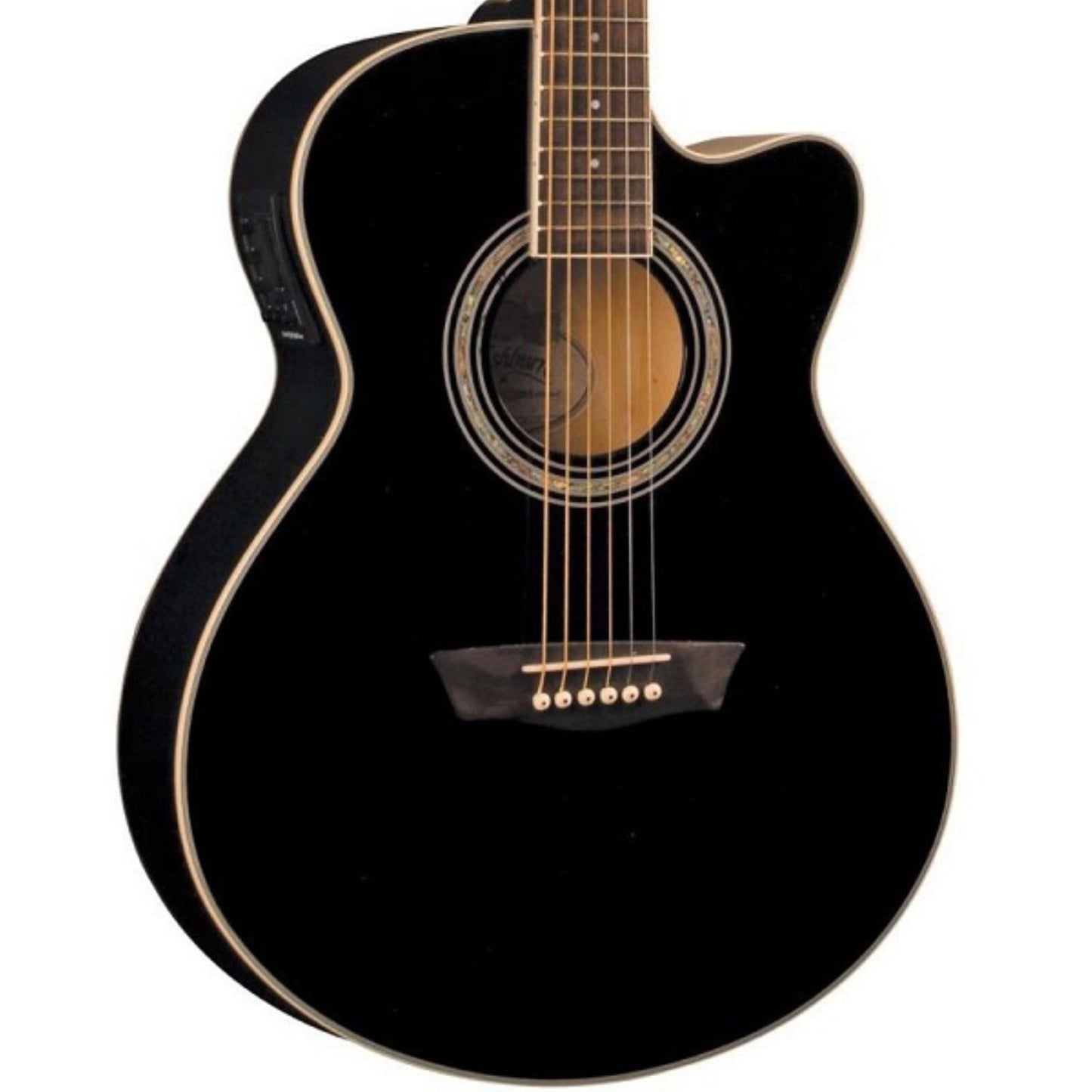 Washburn EA12B Mini Jumbo Elektro Akustik Gitar