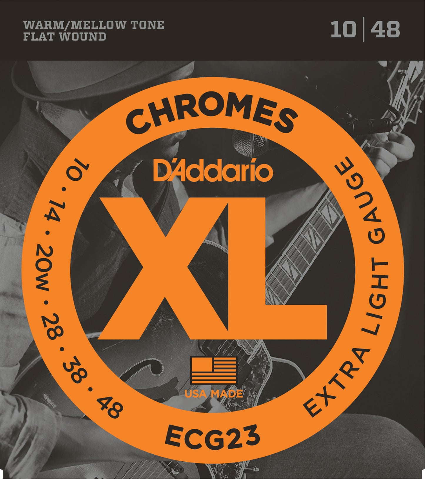 D'Addario ECG23 XL Chromes Elektro Gitar Teli - Extra Light (10-48)