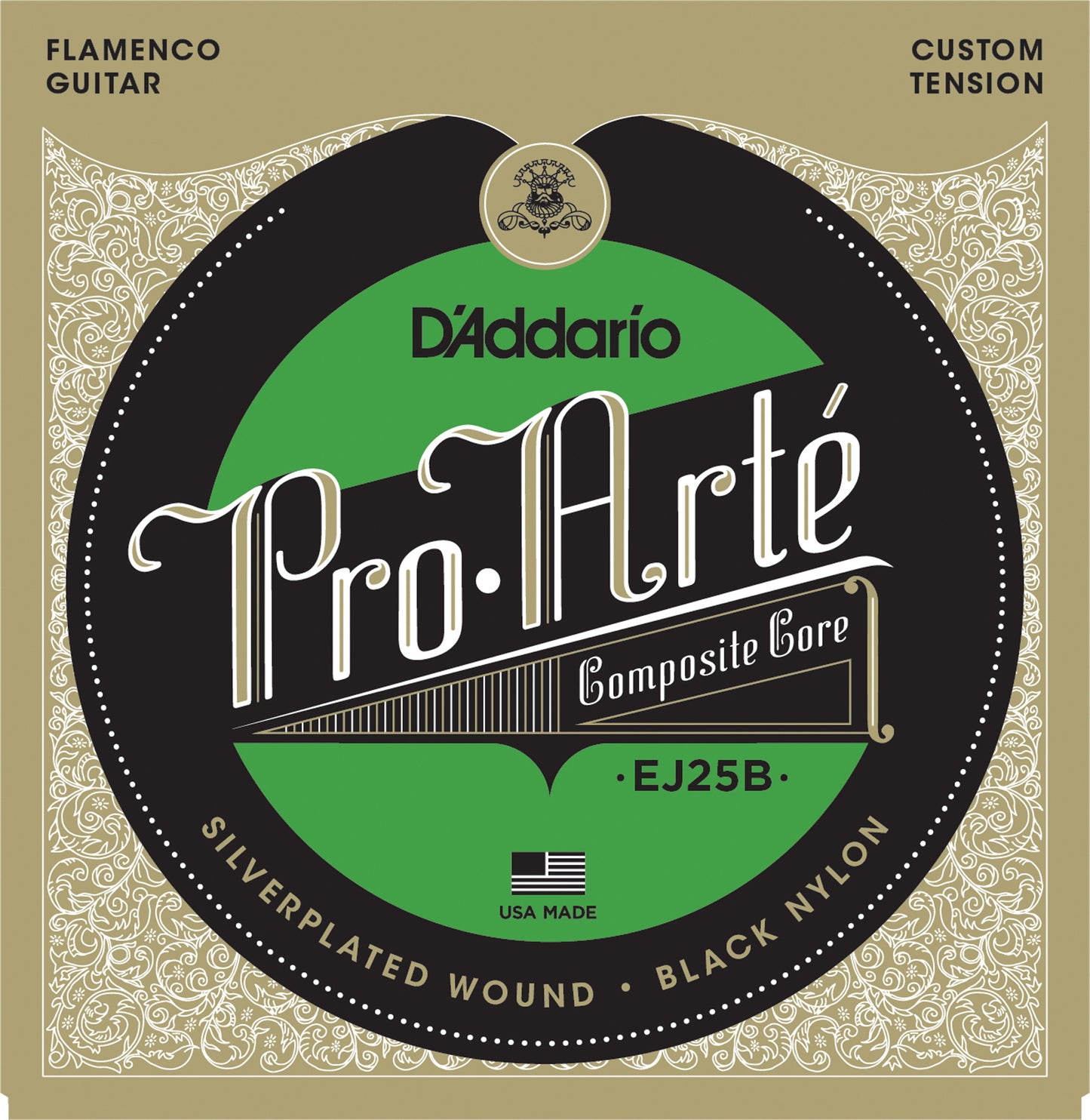 D'Addario EJ25B Pro-Arte Composite Flamenco Tension Klasik Gitar Teli - Black