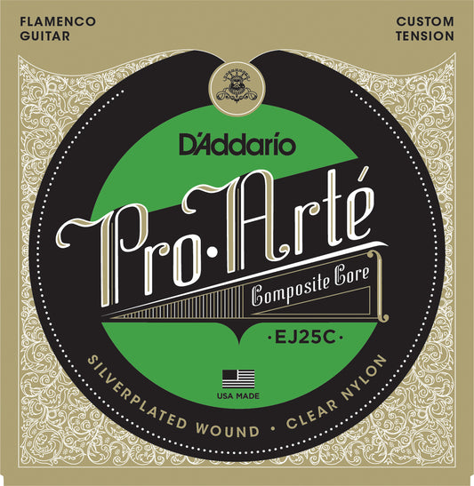 D'Addario EJ25C Pro-Arte Composite Flamenco Tension Klasik Gitar Teli - Clear