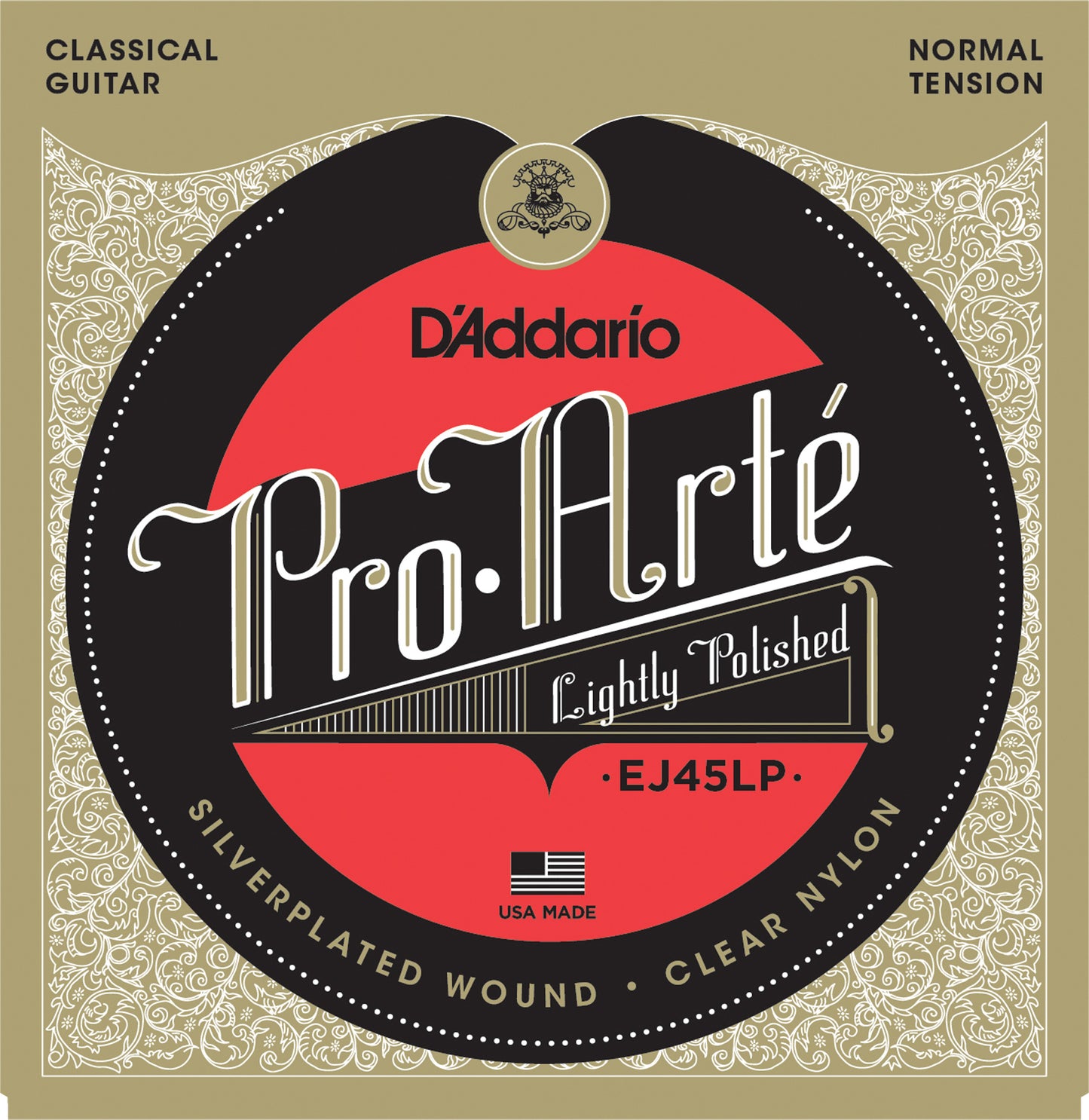 D'Addario EJ45LP Pro-Arte Lightly Polished Normal Tension Klasik Gitar Teli