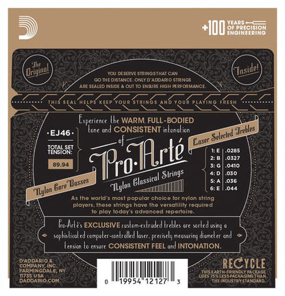 D'Addario EJ46 Pro-Arte Nylon Hard Tension Klasik Gitar Teli