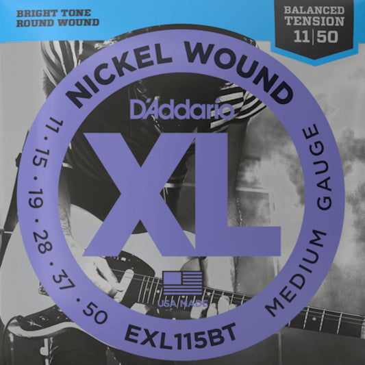 D'Addario EXL115BT XL Nickel Elektro Gitar Teli - Medium (11-50)