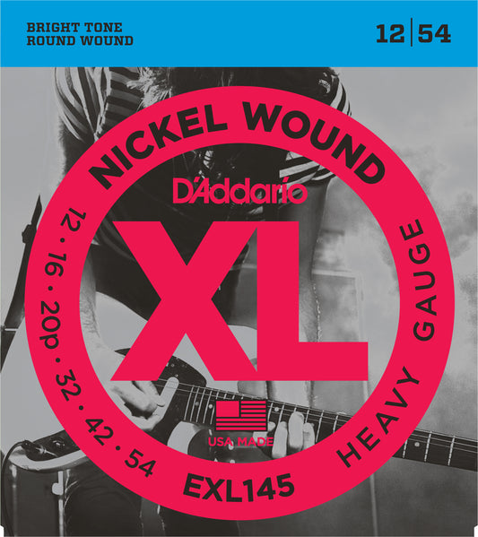 D'Addario EXL145 XL Nickel Elektro Gitar Teli - Heavy (12-54)