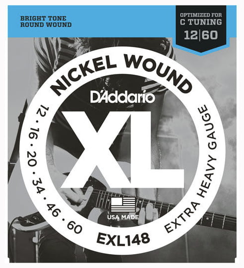 D'Addario EXL148 XL Nickel Elektro Gitar Teli - Extra Heavy (12-60)