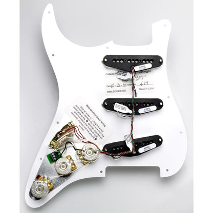 DiMarzio FG2108W3 HS Strat Replacement Pickguard Set - Beyaz