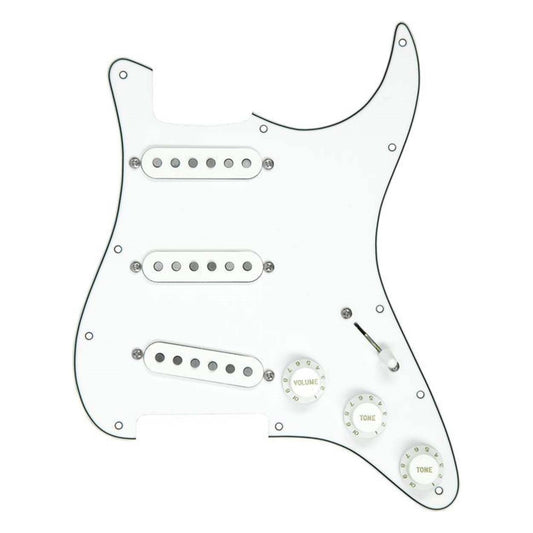 DiMarzio FG2108W3 HS Strat Replacement Pickguard Set - Beyaz