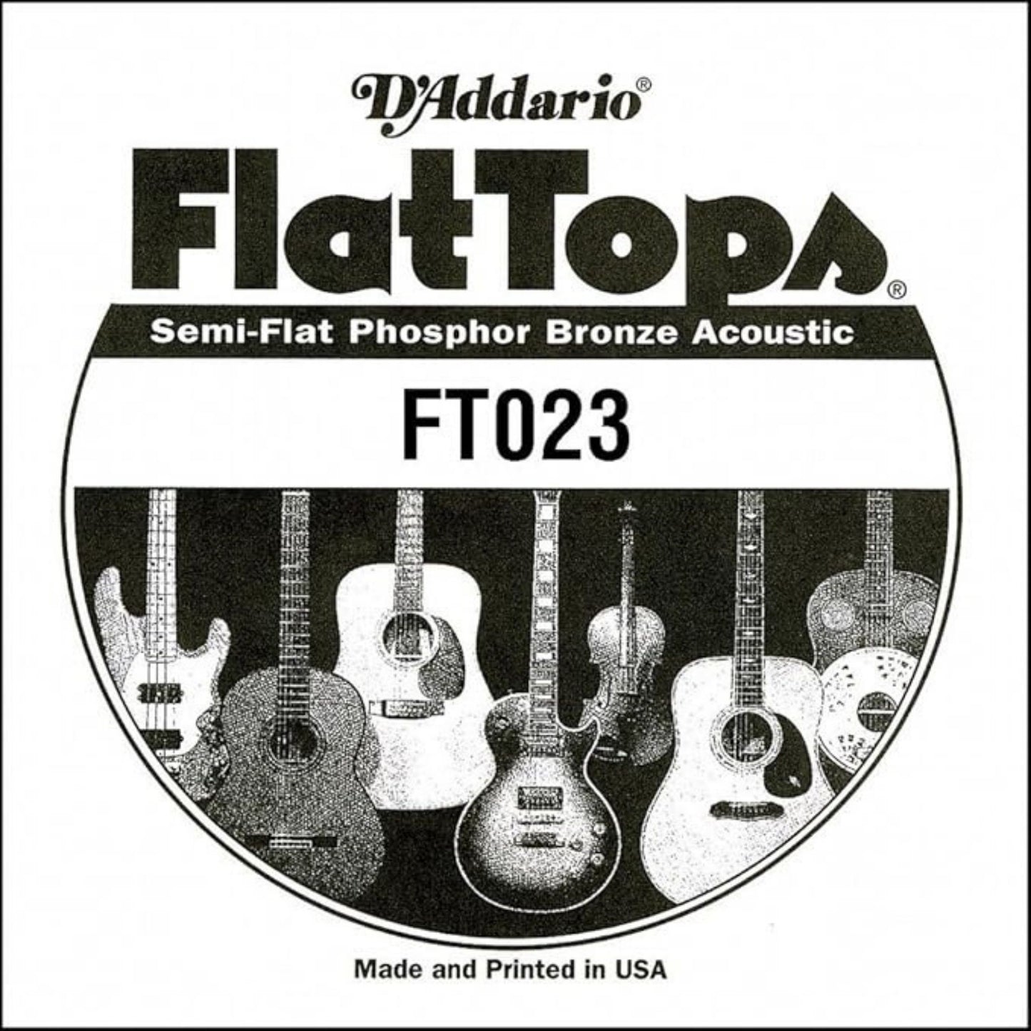 D'Addario Flat Tops Phosphor Bronze Akustik Gitar Tek Tel (23)