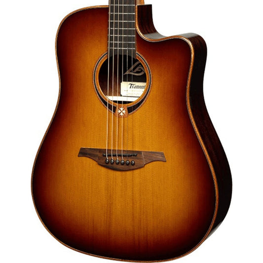 LAG GLA T118DCE-BRS Dreadnought Cutaway Elektro Akustik Gitar