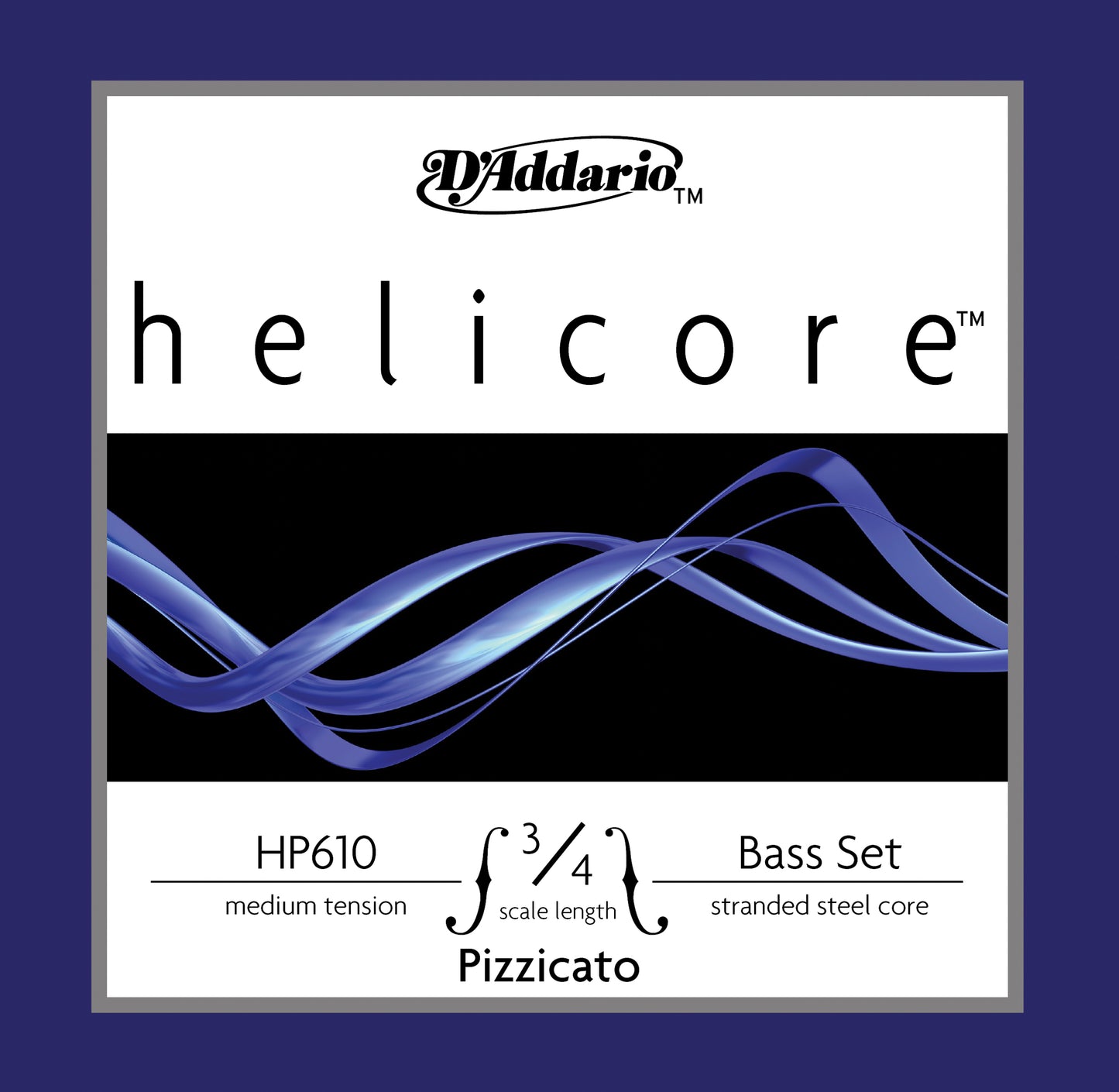 D'Addario HP610 3/4M Helicore Pizzicato 3/4 Kontrbas Teli