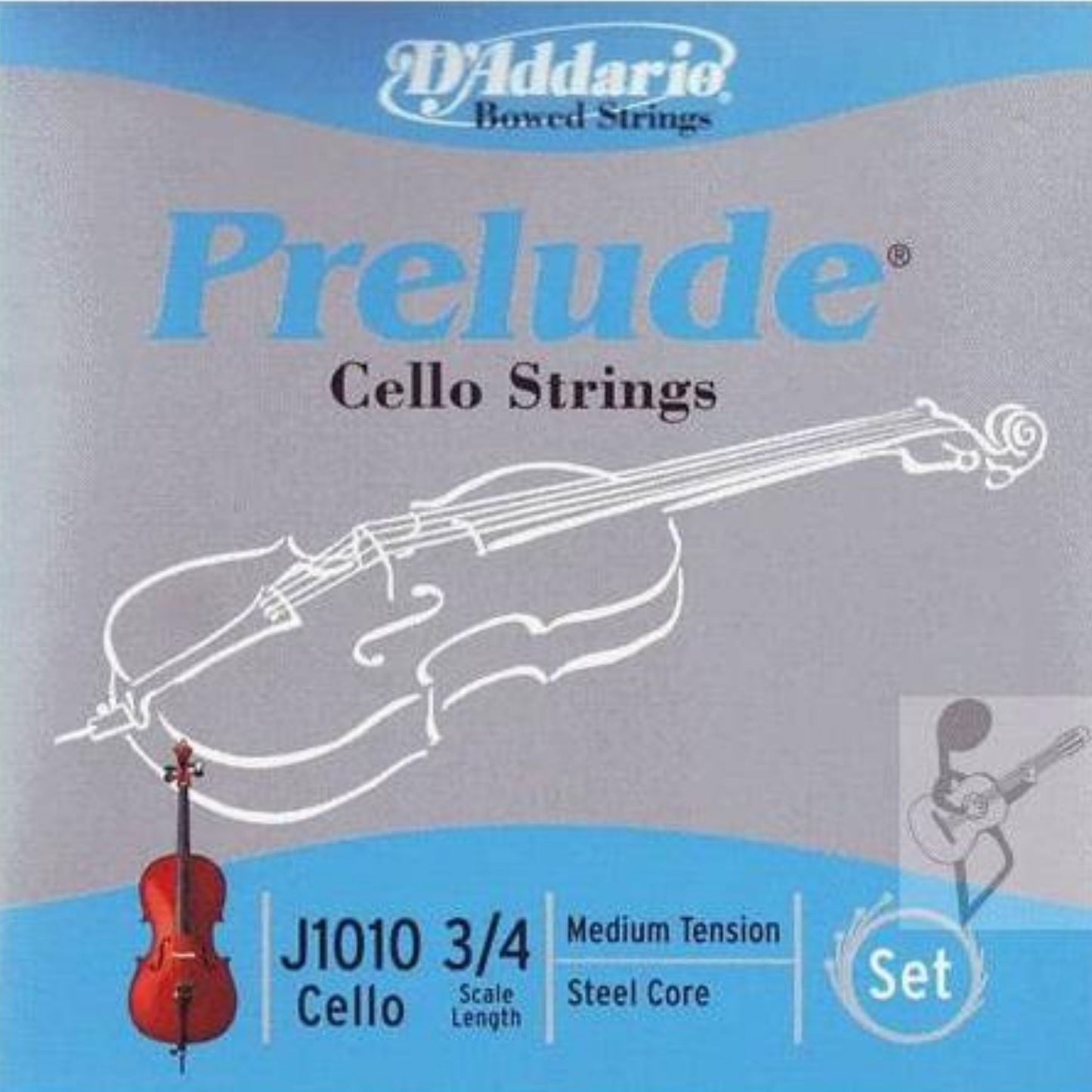 D'Addario J101034 Prelude 3/4 Çello Teli