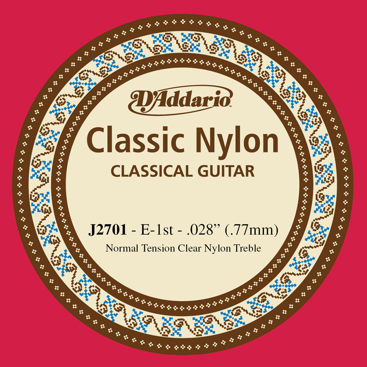 D'Addario J2701 Classic Nylon Normal Tension Klasik Gitar Tek Tel (Mi)