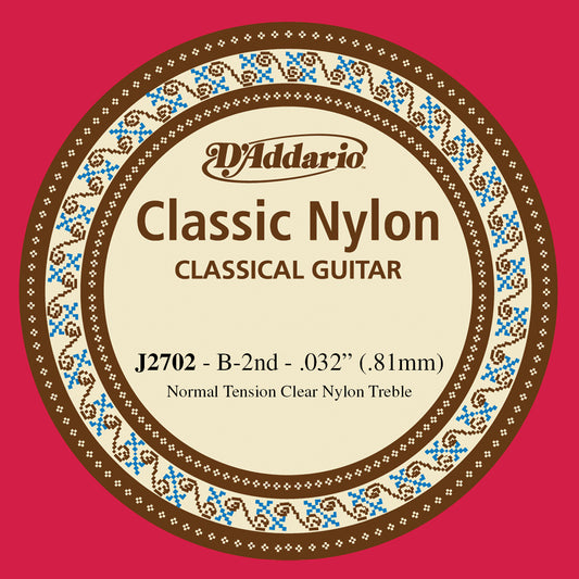 D'Addario J2702 Classic Nylon Normal Tension Klasik Gitar Tek Tel (Si)